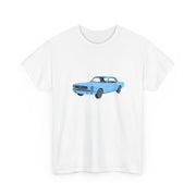 1964 Mustang Skylight Blue T-shirt - Cars, Trucks & Cycles - Harvey Ltd