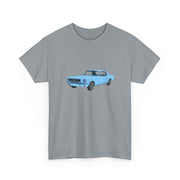 1964 Mustang Skylight Blue T-shirt - Cars, Trucks & Cycles - Harvey Ltd