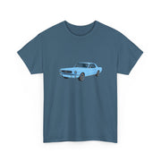 1964 Mustang Skylight Blue T-shirt - Cars, Trucks & Cycles - Harvey Ltd