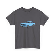 1964 Mustang Skylight Blue T-shirt - Cars, Trucks & Cycles - Harvey Ltd
