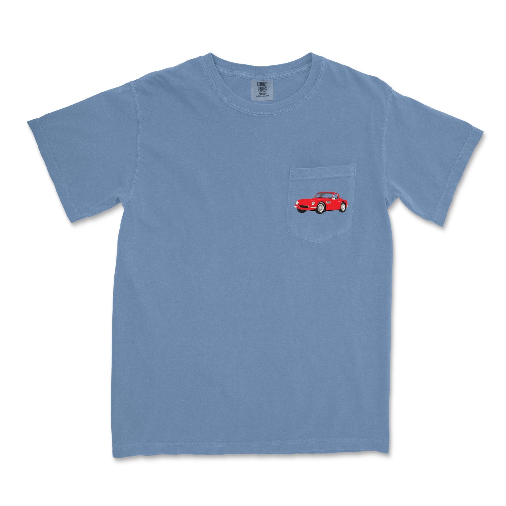1964 TVR Griffith 200 Sports Car Garment-Dyed Pocket T-Shirt - Cars, Trucks & Cycles - Harvey Ltd