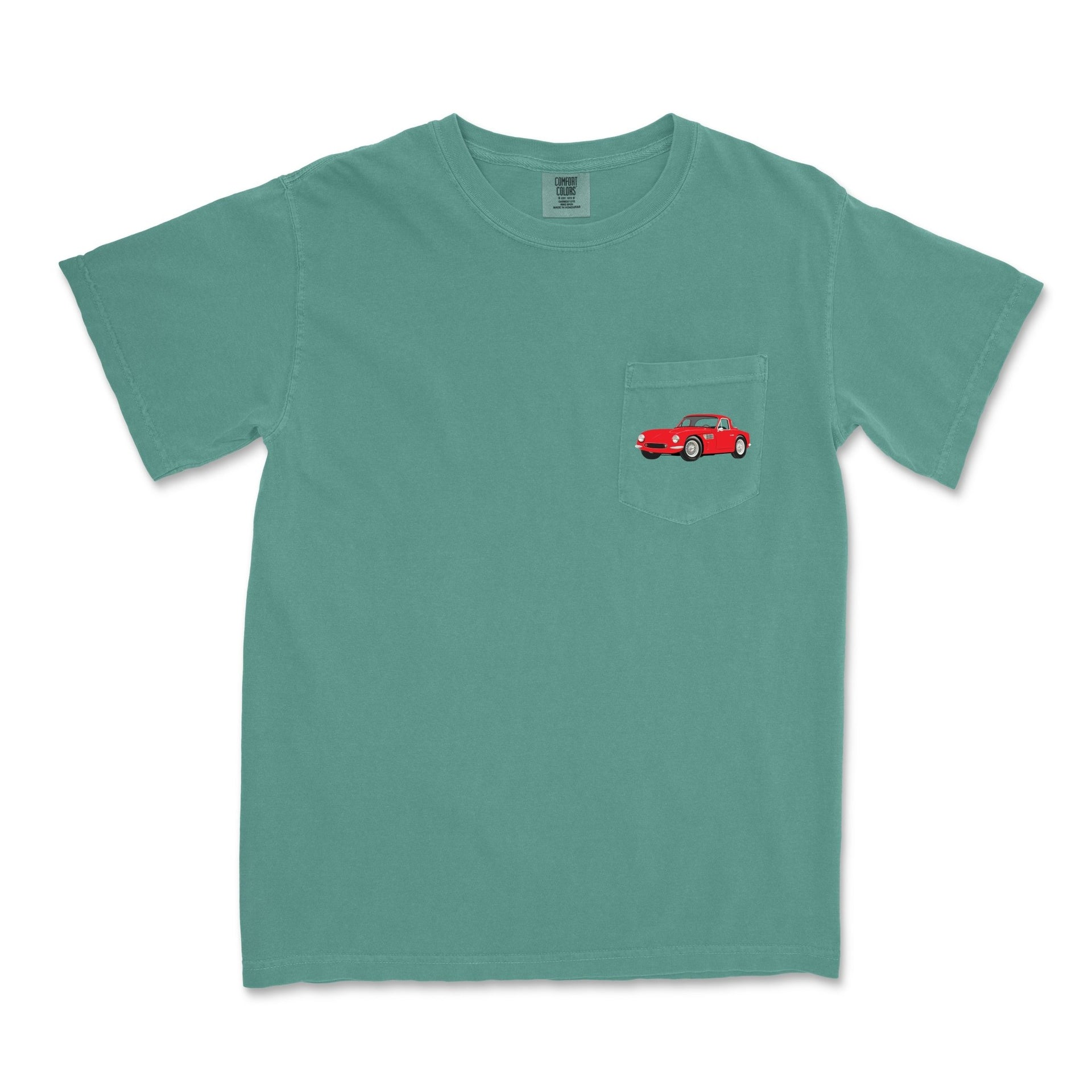1964 TVR Griffith 200 Sports Car Garment-Dyed Pocket T-Shirt - Cars, Trucks & Cycles - Harvey Ltd