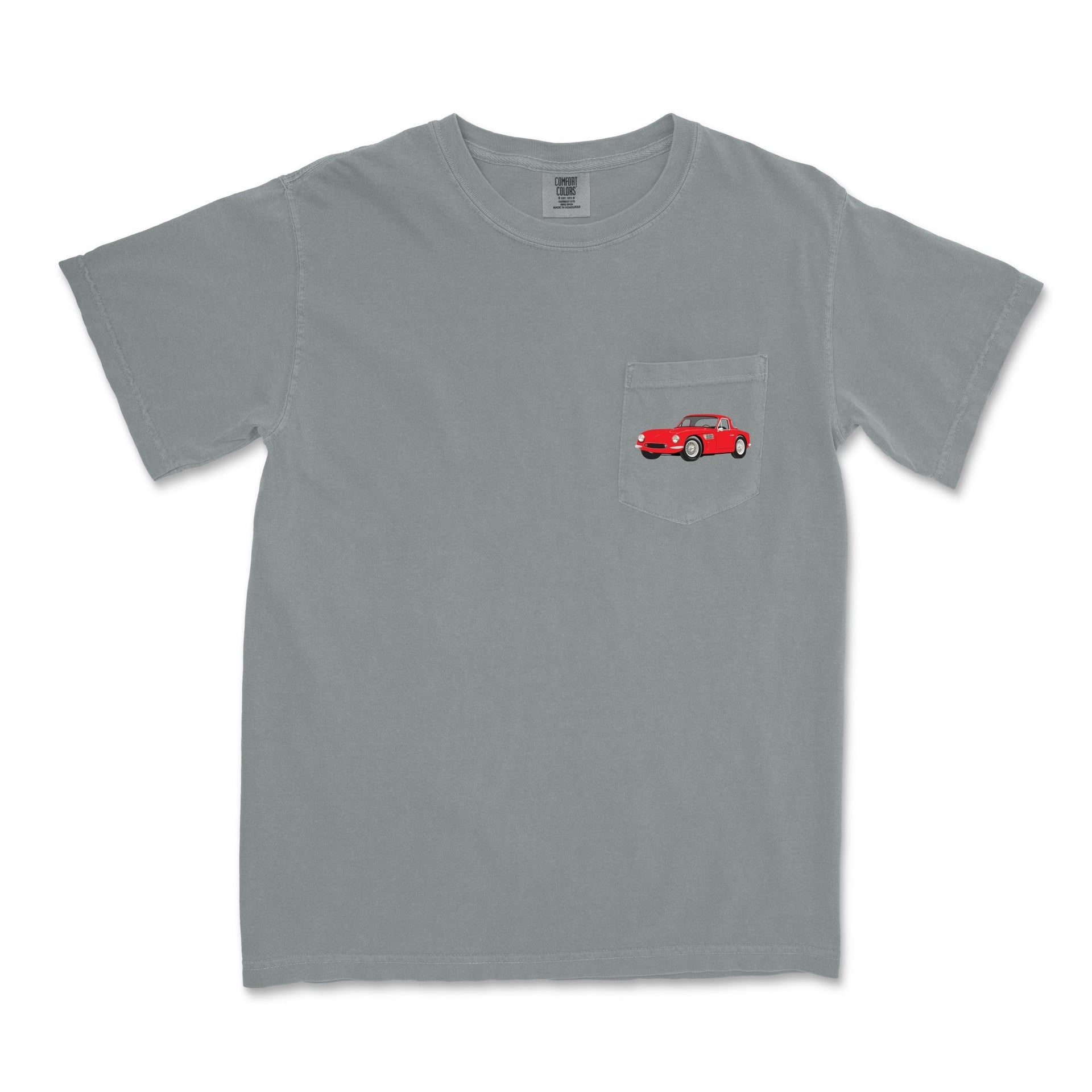 1964 TVR Griffith 200 Sports Car Garment-Dyed Pocket T-Shirt - Cars, Trucks & Cycles - Harvey Ltd