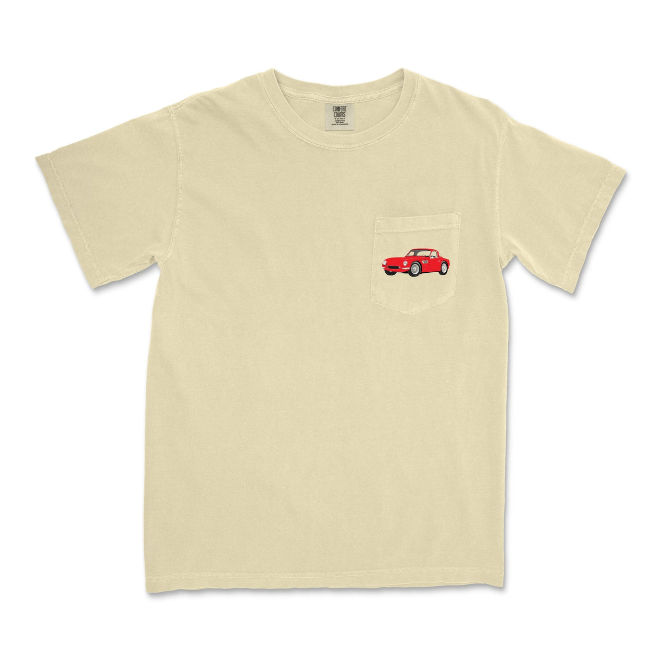 1964 TVR Griffith 200 Sports Car Garment-Dyed Pocket T-Shirt - Cars, Trucks & Cycles - Harvey Ltd