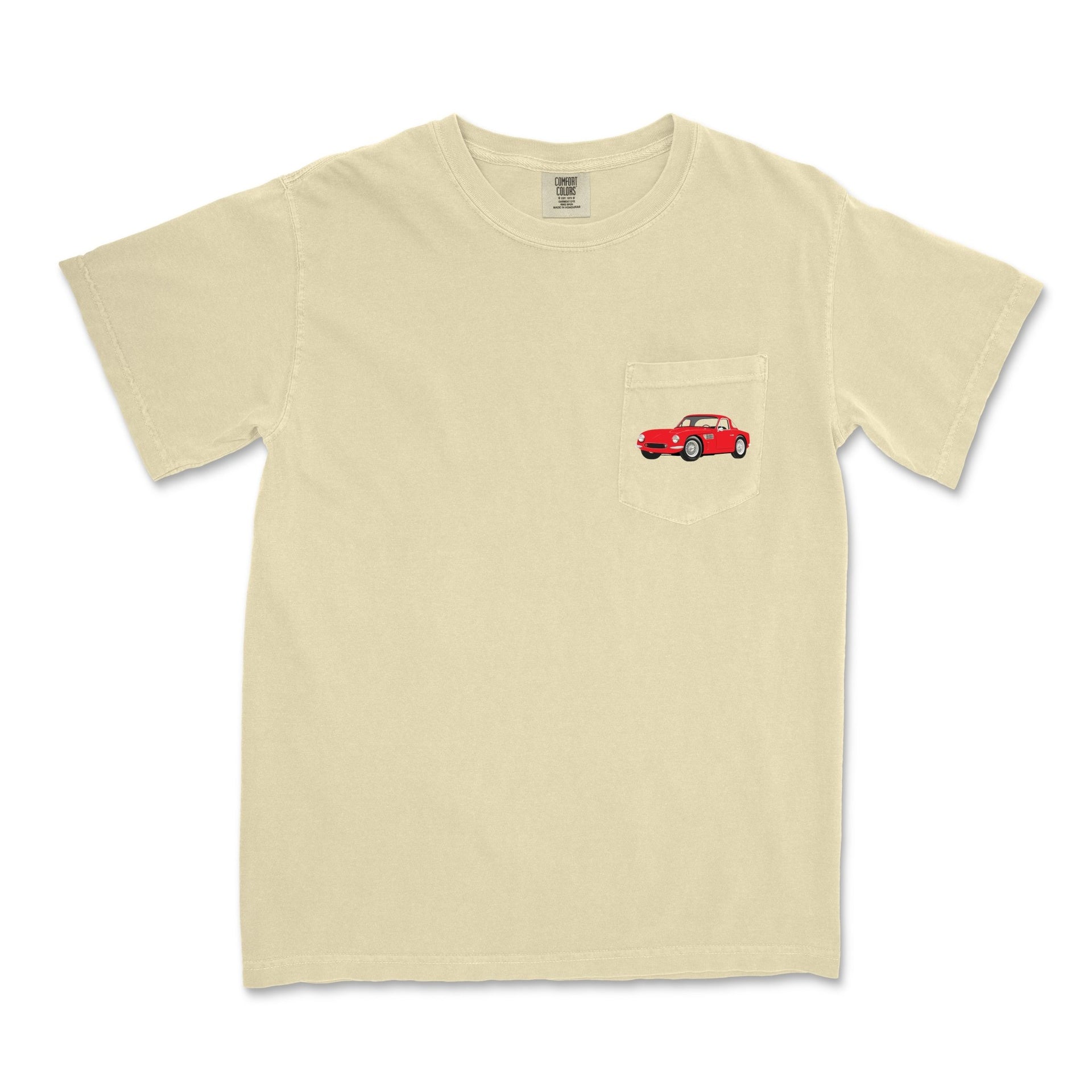 1964 TVR Griffith 200 Sports Car Garment-Dyed Pocket T-Shirt - Cars, Trucks & Cycles - Harvey Ltd
