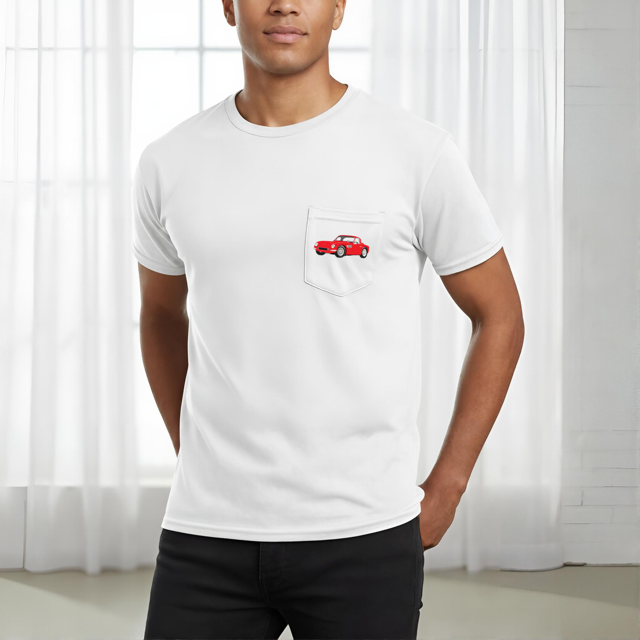 1964 TVR Griffith 200 Sports Car Pocket T-Shirt - Cars, Trucks & Cycles - Harvey Ltd