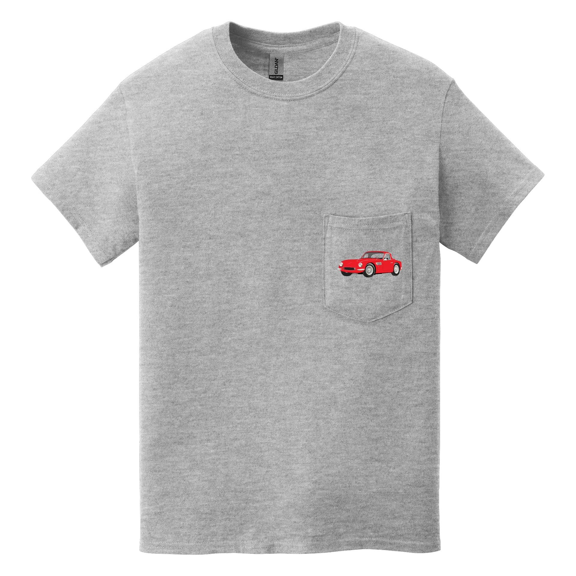 1964 TVR Griffith 200 Sports Car Pocket T-Shirt - Cars, Trucks & Cycles - Harvey Ltd