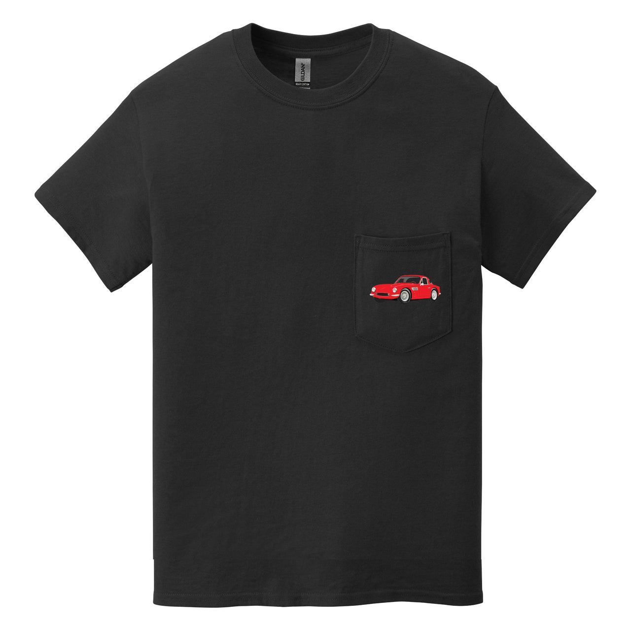 1964 TVR Griffith 200 Sports Car Pocket T-Shirt - Cars, Trucks & Cycles - Harvey Ltd