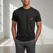 1965 Chevy C10 Pickup Truck Pocket T-shirt - Cars, Trucks & Cycles - Harvey Ltd
