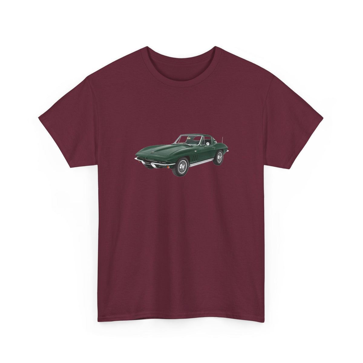 1965 Chevy Corvette Sting Ray Glen Green T-shirt - Cars, Trucks & Cycles - Harvey Ltd