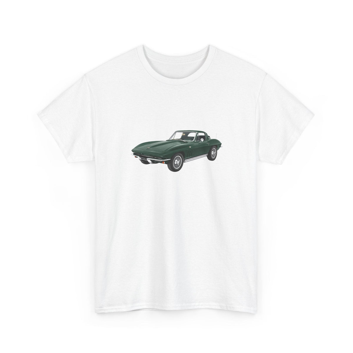 1965 Chevy Corvette Sting Ray Glen Green T-shirt - Cars, Trucks & Cycles - Harvey Ltd