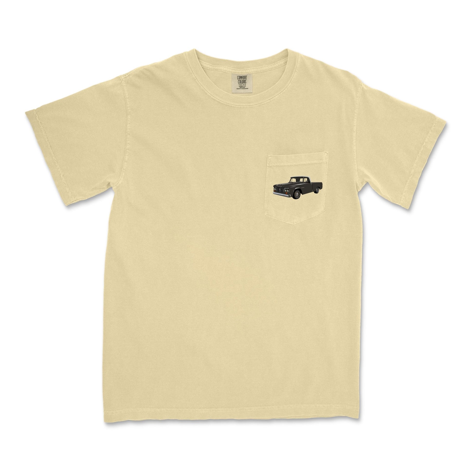 1965 D100 Pickup Garment - Dyed Pocket T-Shirt - Cars, Trucks & Cycles - Harvey Ltd