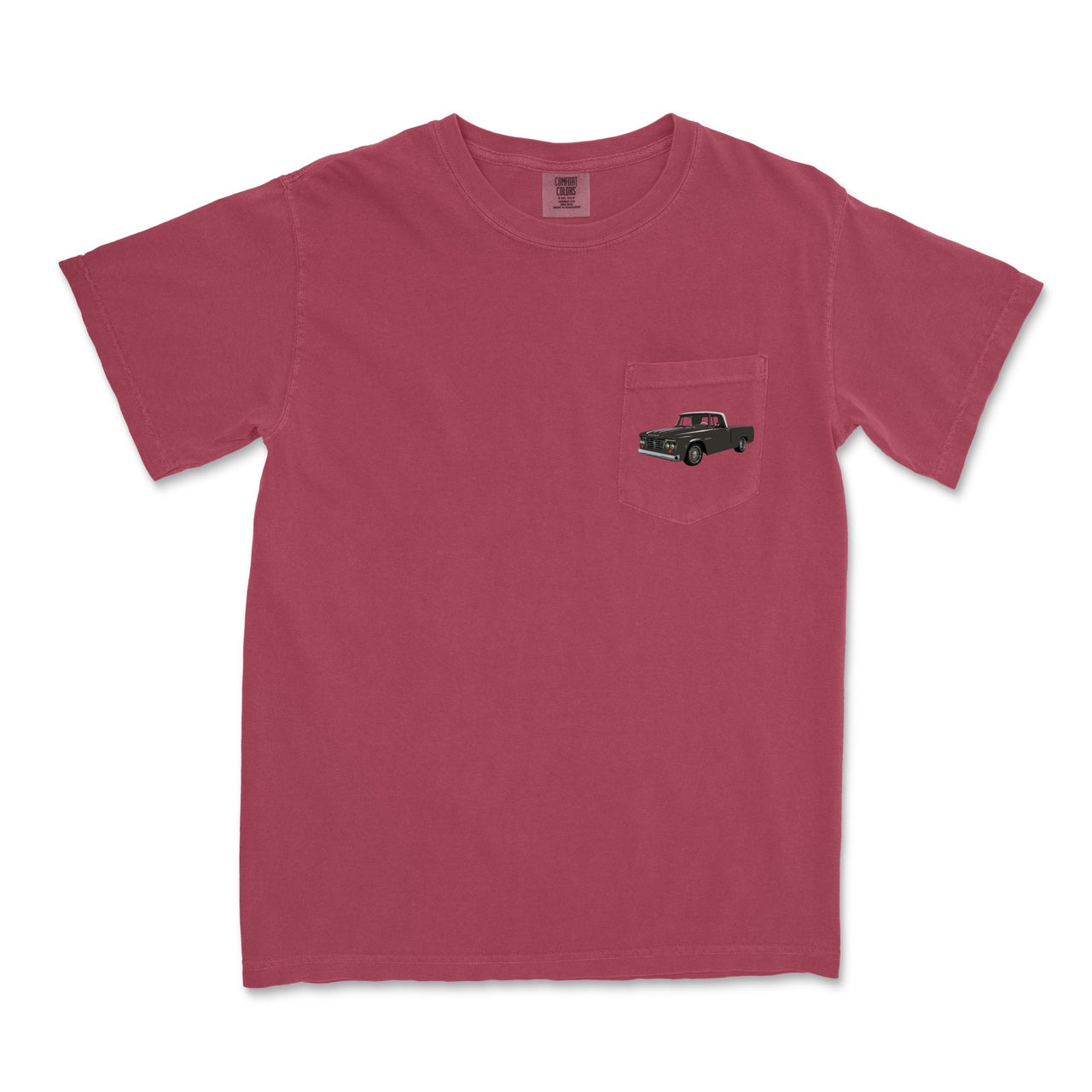 1965 D100 Pickup Garment - Dyed Pocket T-Shirt - Cars, Trucks & Cycles - Harvey Ltd
