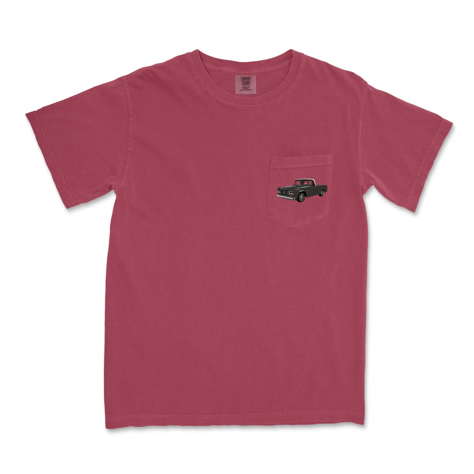 1965 D100 Pickup Garment - Dyed Pocket T-Shirt - Cars, Trucks & Cycles - Harvey Ltd