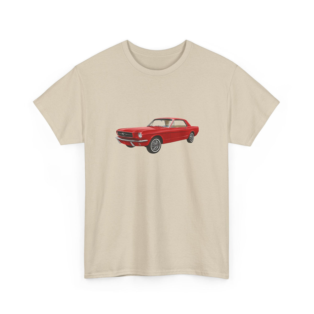 1965 Ford Mustang Rangoon Red T-shirt - Cars, Trucks & Cycles - Harvey Ltd