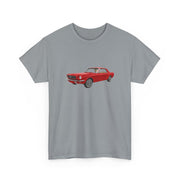 1965 Ford Mustang Rangoon Red T-shirt - Cars, Trucks & Cycles - Harvey Ltd