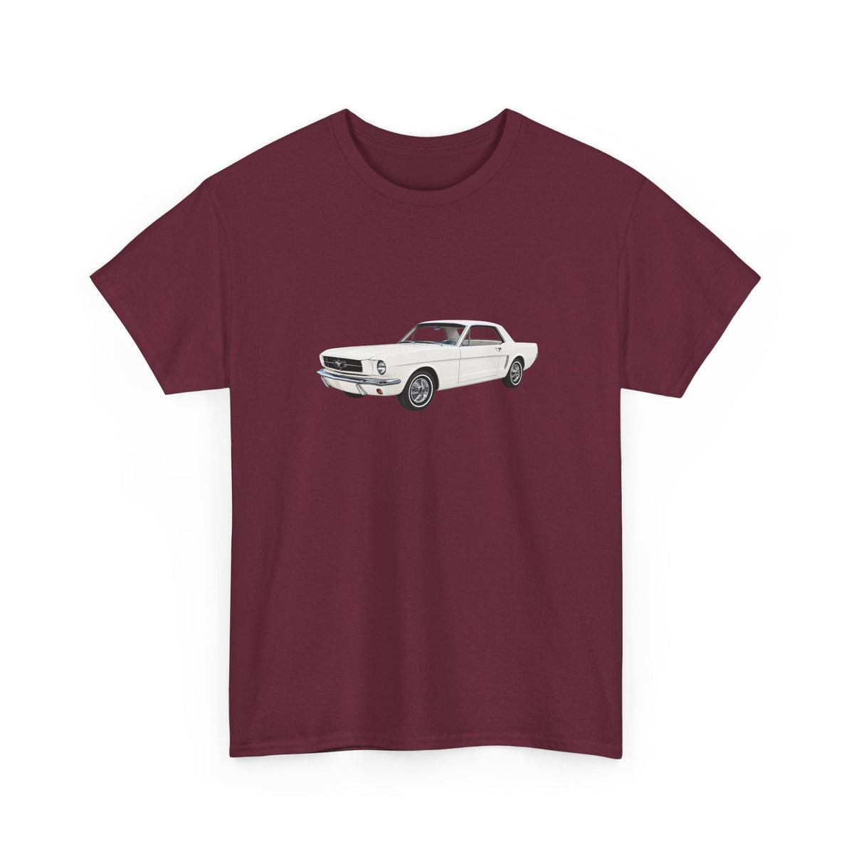1965 Ford Mustang Wimbledon White T-shirt - Cars, Trucks & Cycles - Harvey Ltd