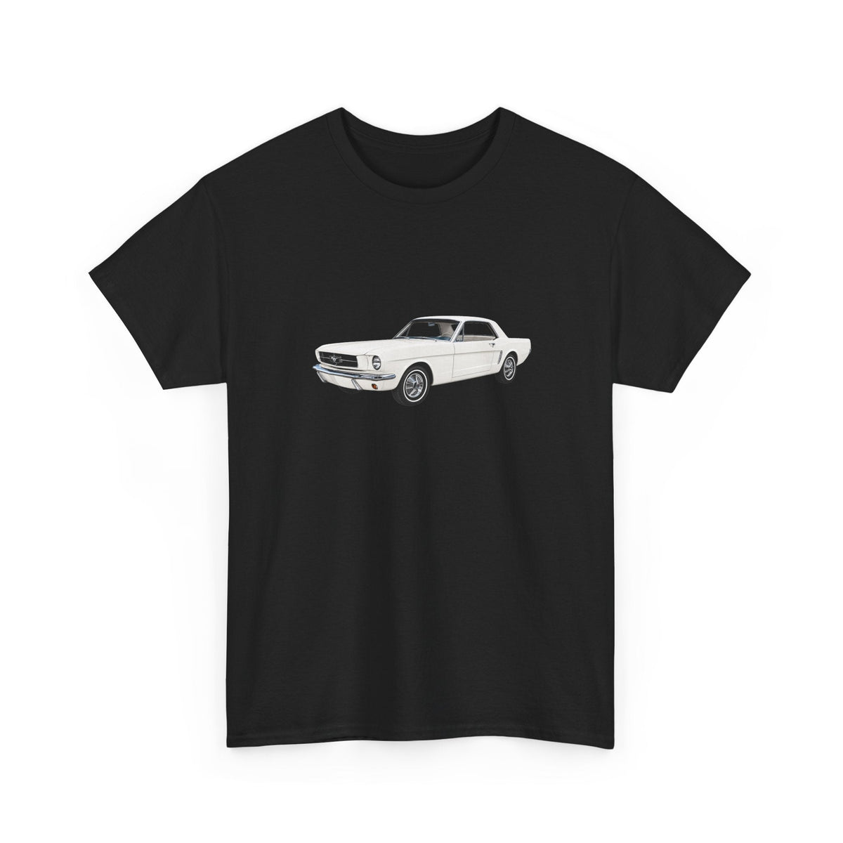 1965 Ford Mustang Wimbledon White T-shirt - Cars, Trucks & Cycles - Harvey Ltd