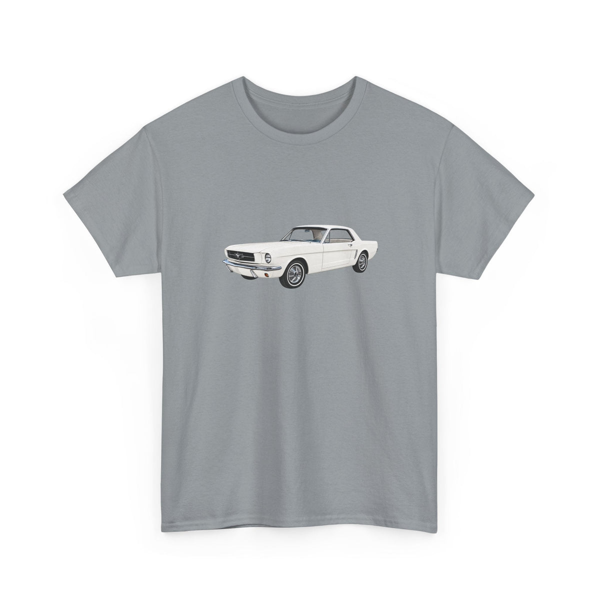 1965 Ford Mustang Wimbledon White T-shirt - Cars, Trucks & Cycles - Harvey Ltd