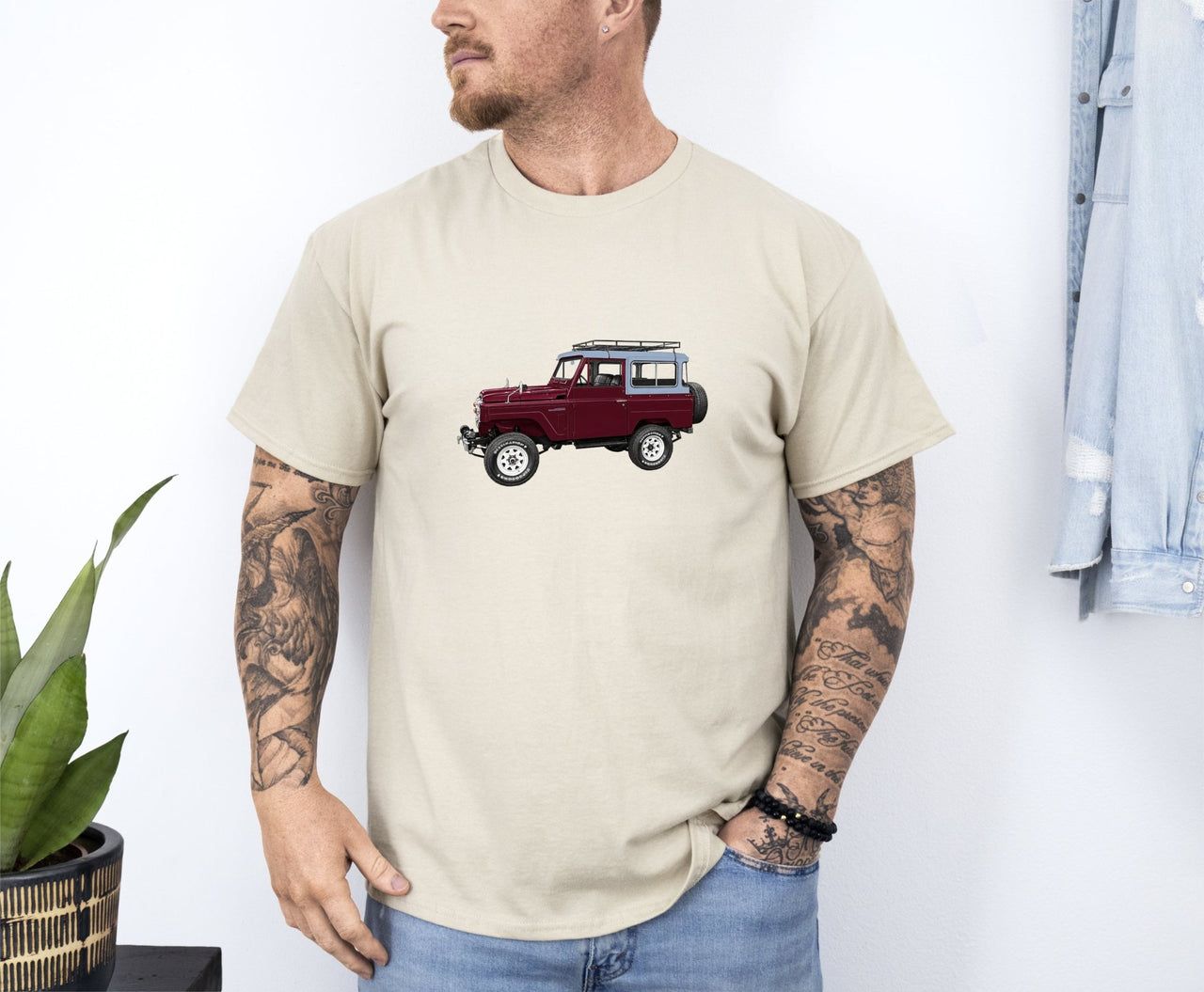 1965 Nissan Patrol 4x4 Utility Vehicle T-shirt - Cars, Trucks & Cycles - Harvey Ltd
