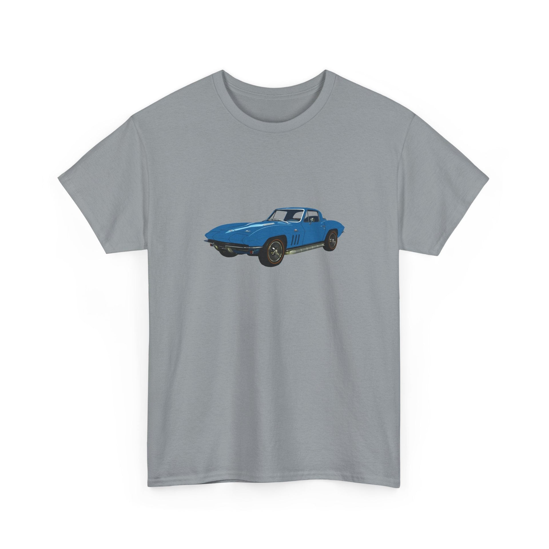 1966 Chevy Corvette Nassau Blue T-shirt - Cars, Trucks & Cycles - Harvey Ltd