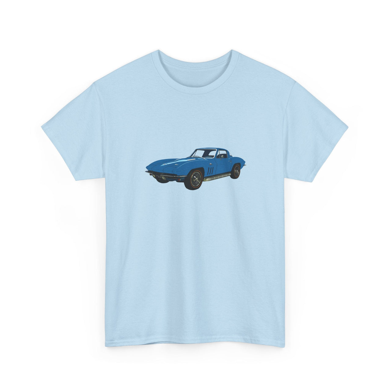 1966 Chevy Corvette Nassau Blue T-shirt - Cars, Trucks & Cycles - Harvey Ltd