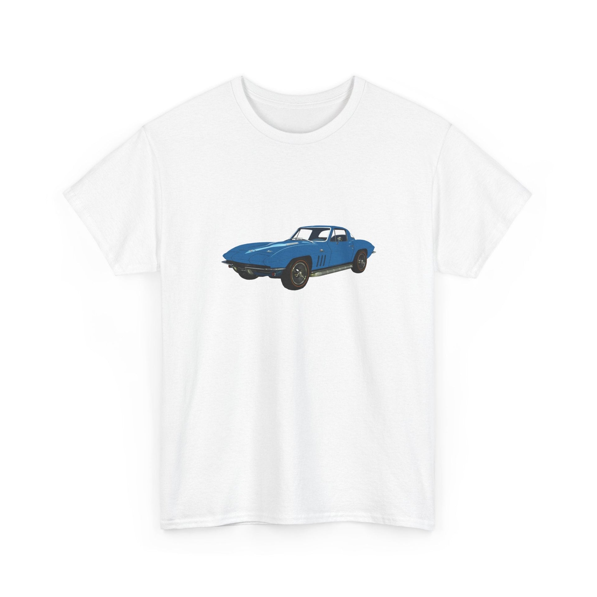 1966 Chevy Corvette Nassau Blue T-shirt - Cars, Trucks & Cycles - Harvey Ltd