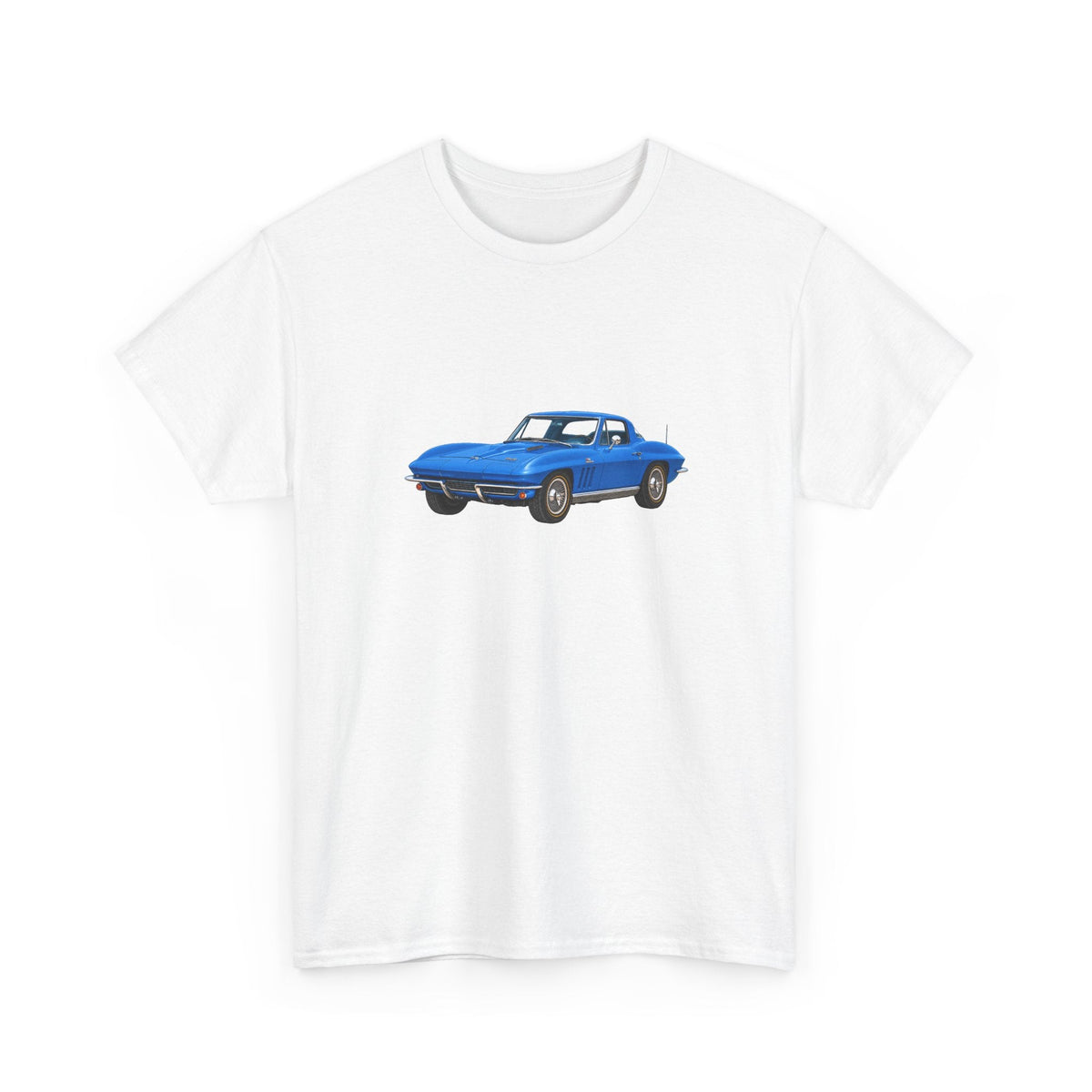 1966 Chevy Corvette Sting Ray Nassau Blue T-shirt - Cars, Trucks & Cycles - Harvey Ltd