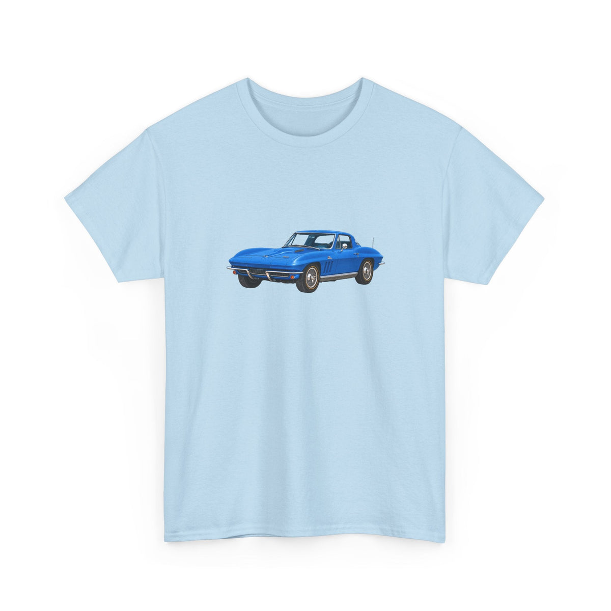 1966 Chevy Corvette Sting Ray Nassau Blue T-shirt - Cars, Trucks & Cycles - Harvey Ltd