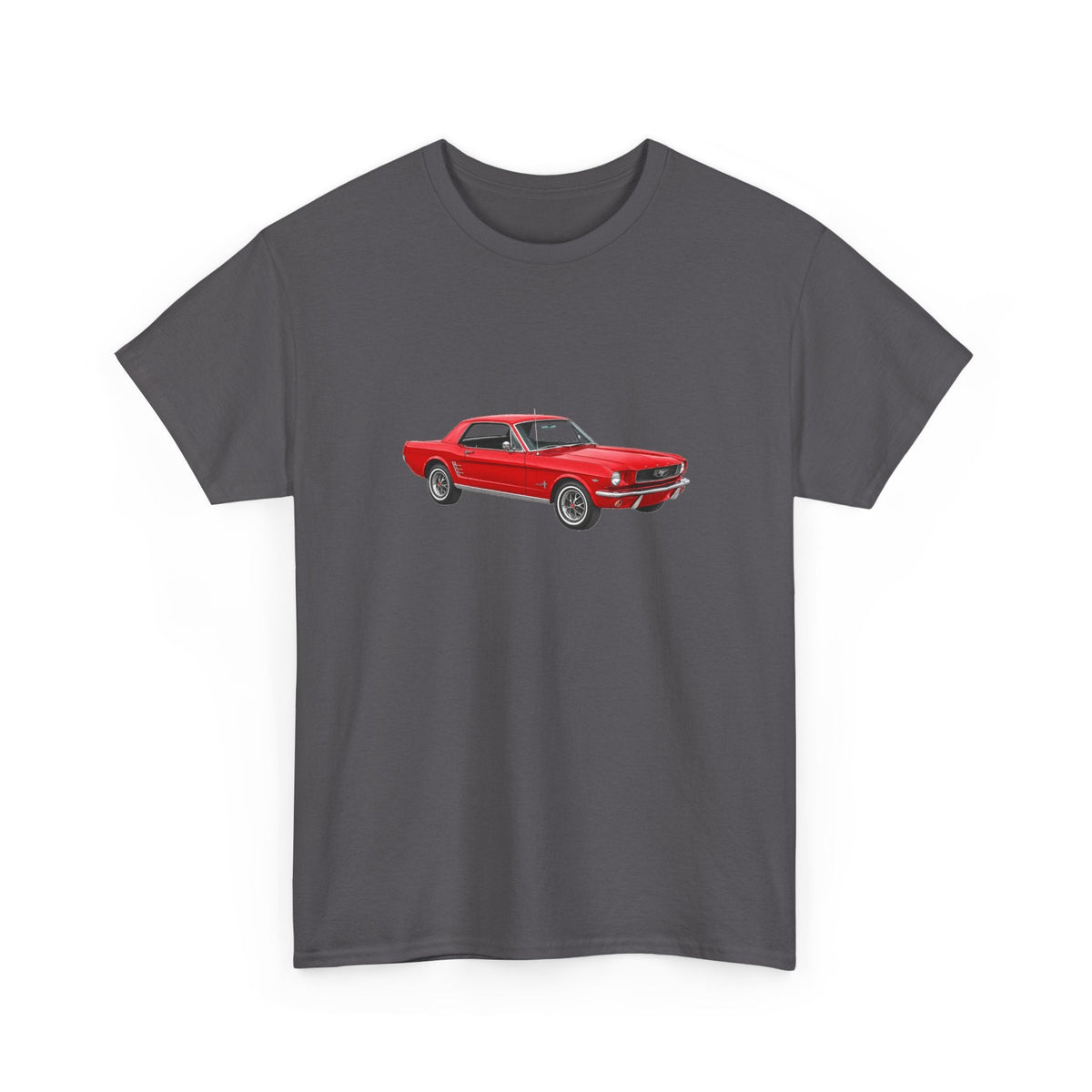 1966 Ford Mustang Candyapple Red T-shirt - Cars, Trucks & Cycles - Harvey Ltd