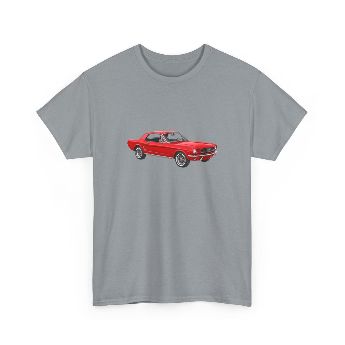 1966 Ford Mustang Candyapple Red T-shirt - Cars, Trucks & Cycles - Harvey Ltd