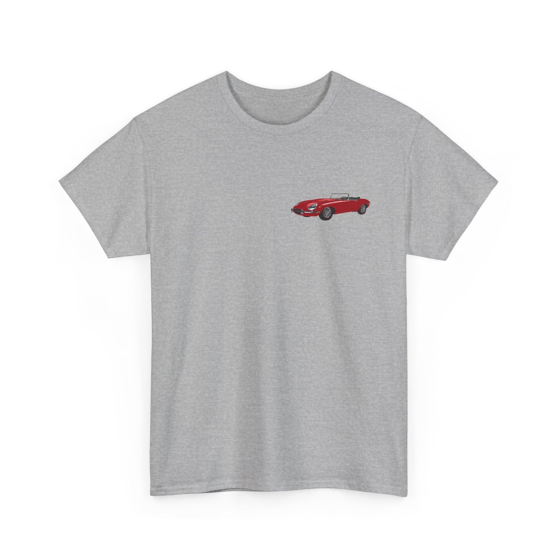 1966 Jaguar E - Type 2 - sided Print T-shirt - Cars, Trucks & Cycles - Harvey Ltd