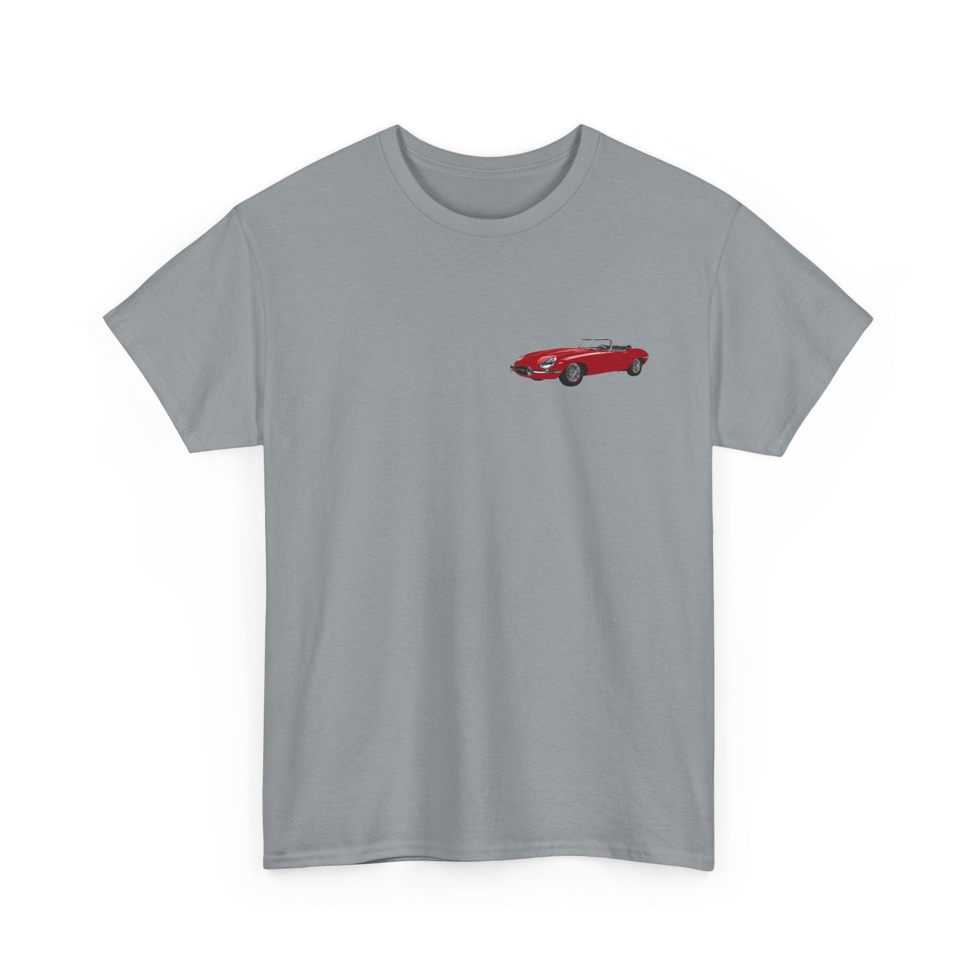 1966 Jaguar E - Type 2 - sided Print T-shirt - Cars, Trucks & Cycles - Harvey Ltd