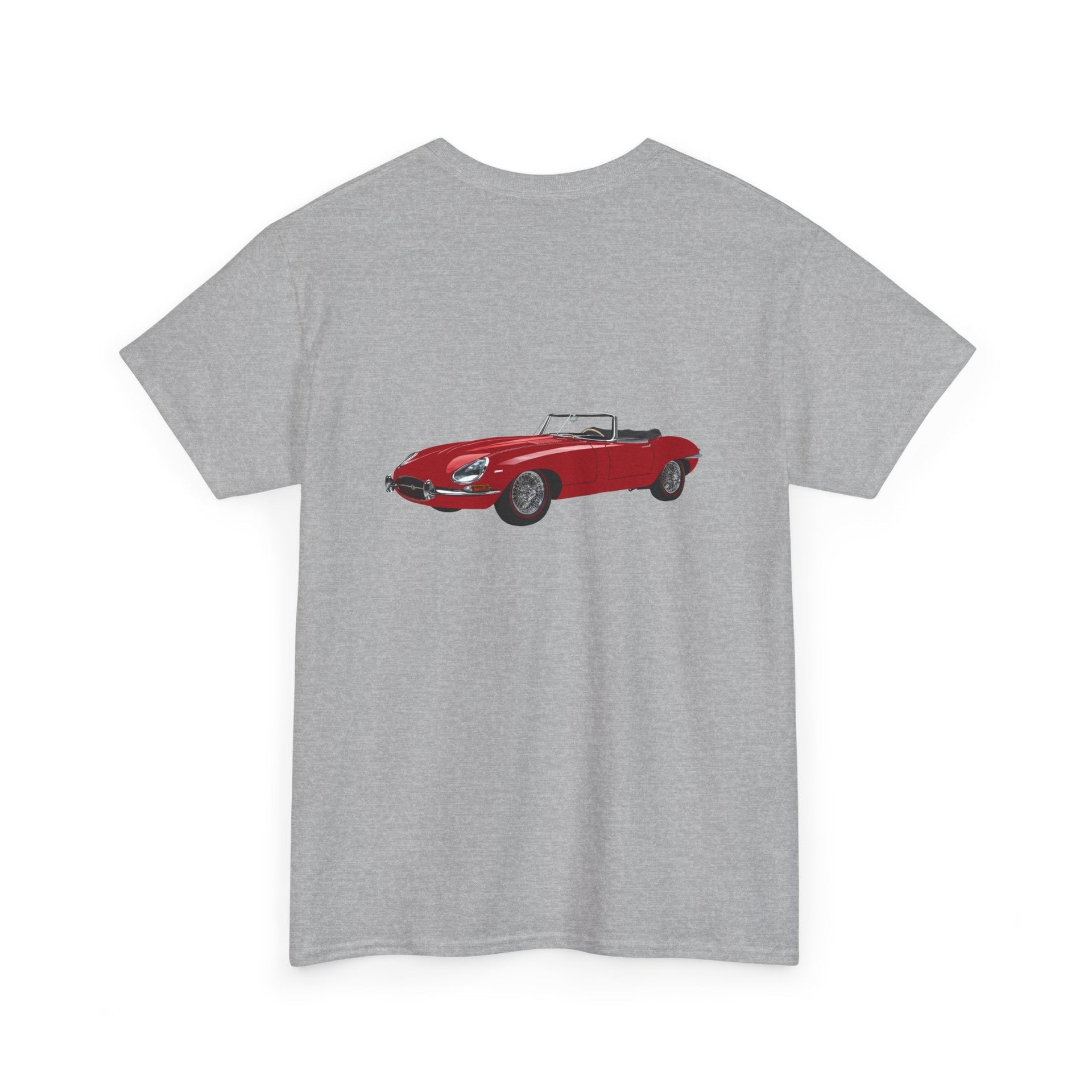 1966 Jaguar E - Type 2 - sided Print T-shirt - Cars, Trucks & Cycles - Harvey Ltd