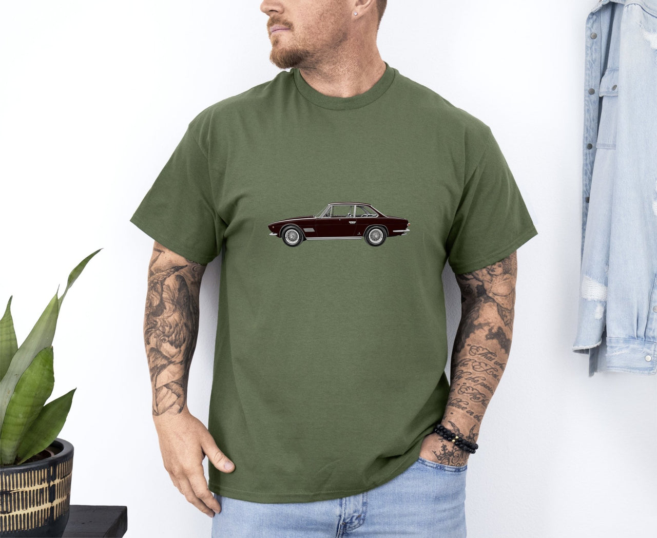 1966 Maserati Mexico 4.7 Coupe T-shirt - Cars, Trucks & Cycles - Harvey Ltd