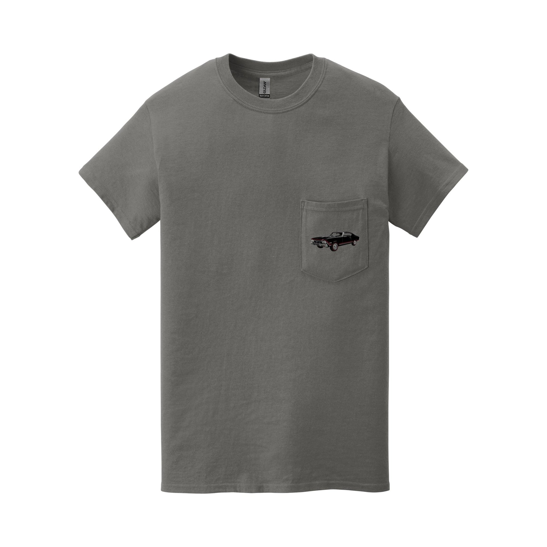1968 Chevelle Super Sport (SS 396) Pocket T-shirt - Cars, Trucks & Cycles - Harvey Ltd