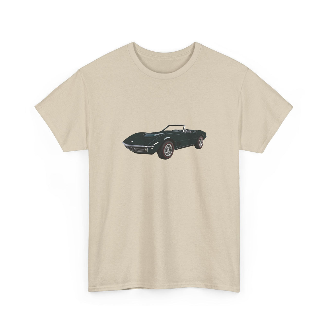 1968 Chevy Corvette British Green T-shirt - Cars, Trucks & Cycles - Harvey Ltd