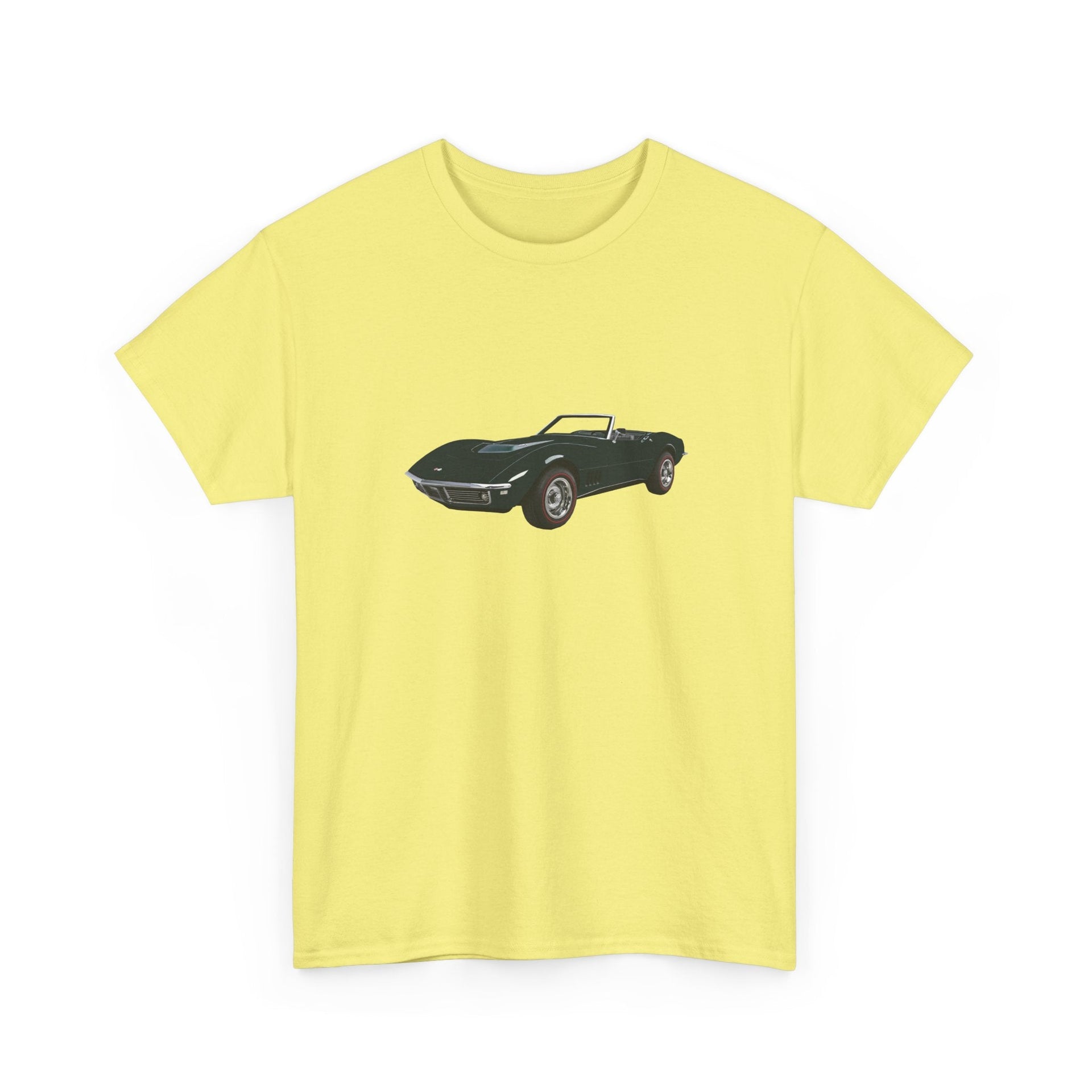 1968 Chevy Corvette British Green T-shirt - Cars, Trucks & Cycles - Harvey Ltd