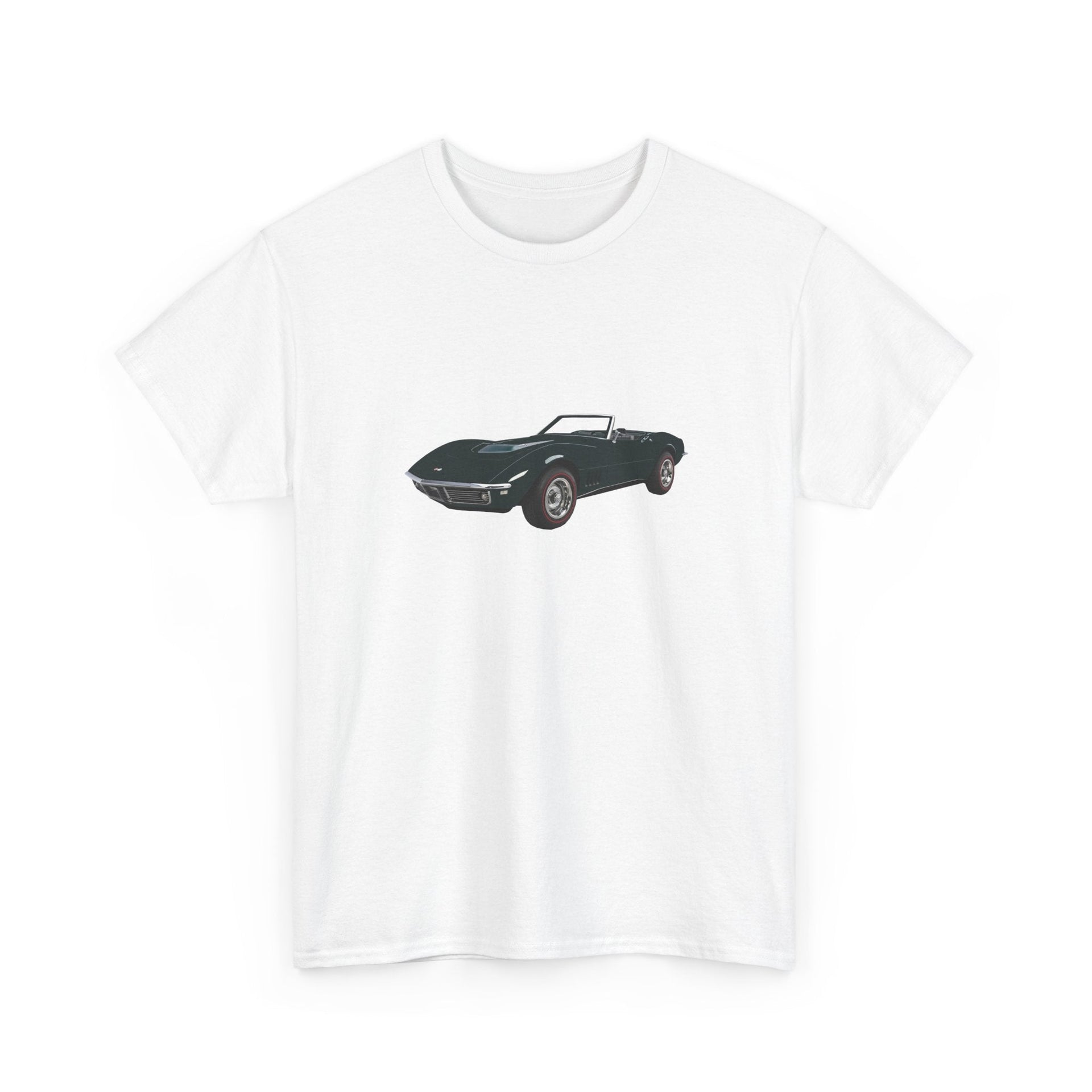 1968 Chevy Corvette British Green T-shirt - Cars, Trucks & Cycles - Harvey Ltd