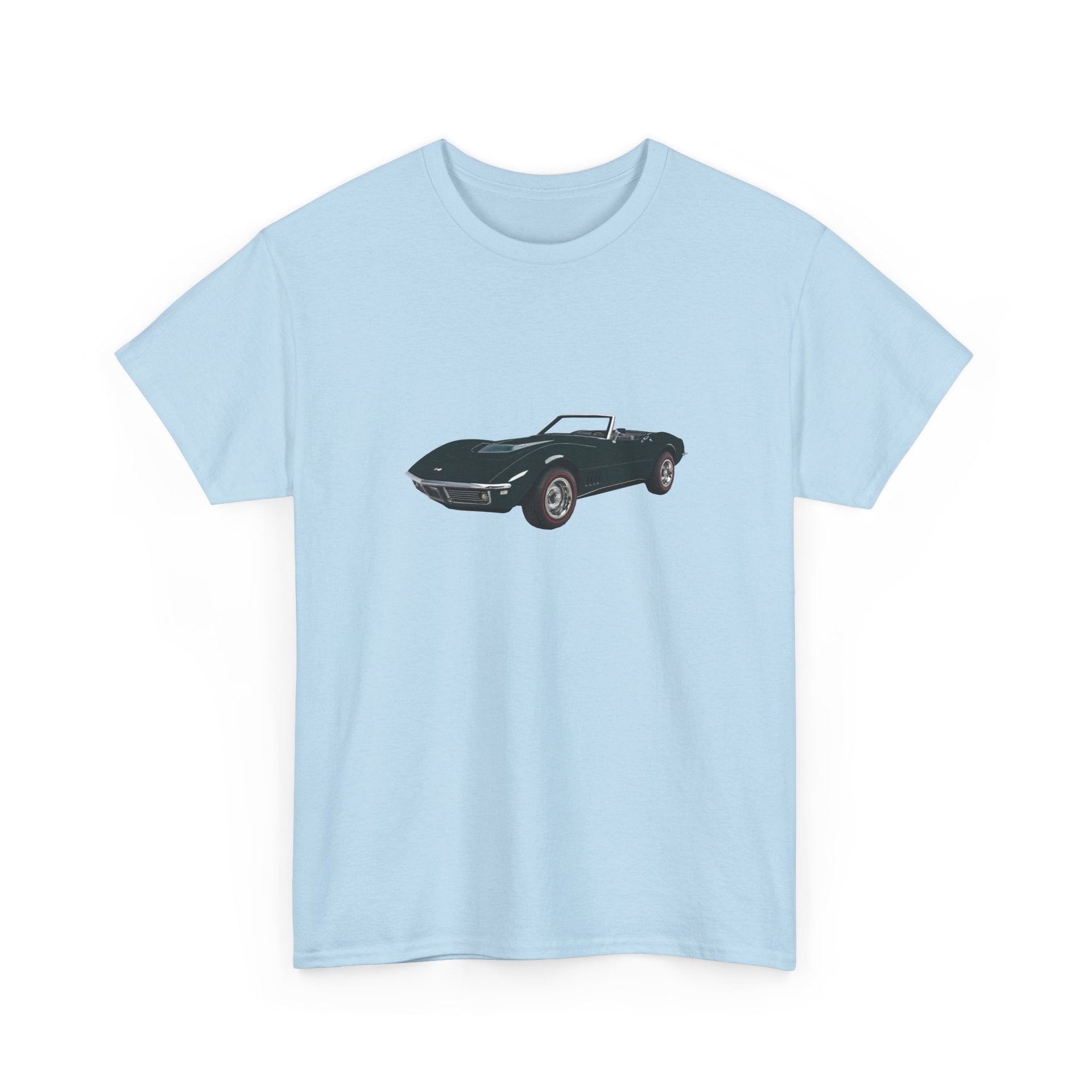 1968 Chevy Corvette British Green T-shirt - Cars, Trucks & Cycles - Harvey Ltd