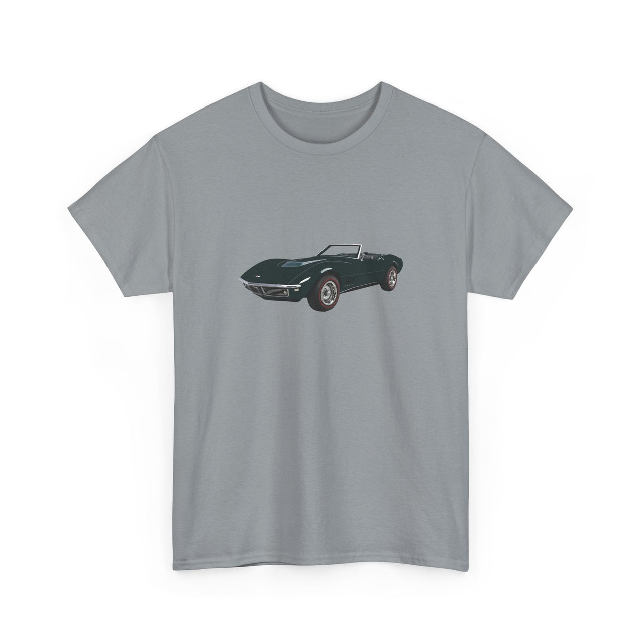 1968 Chevy Corvette British Green T-shirt - Cars, Trucks & Cycles - Harvey Ltd