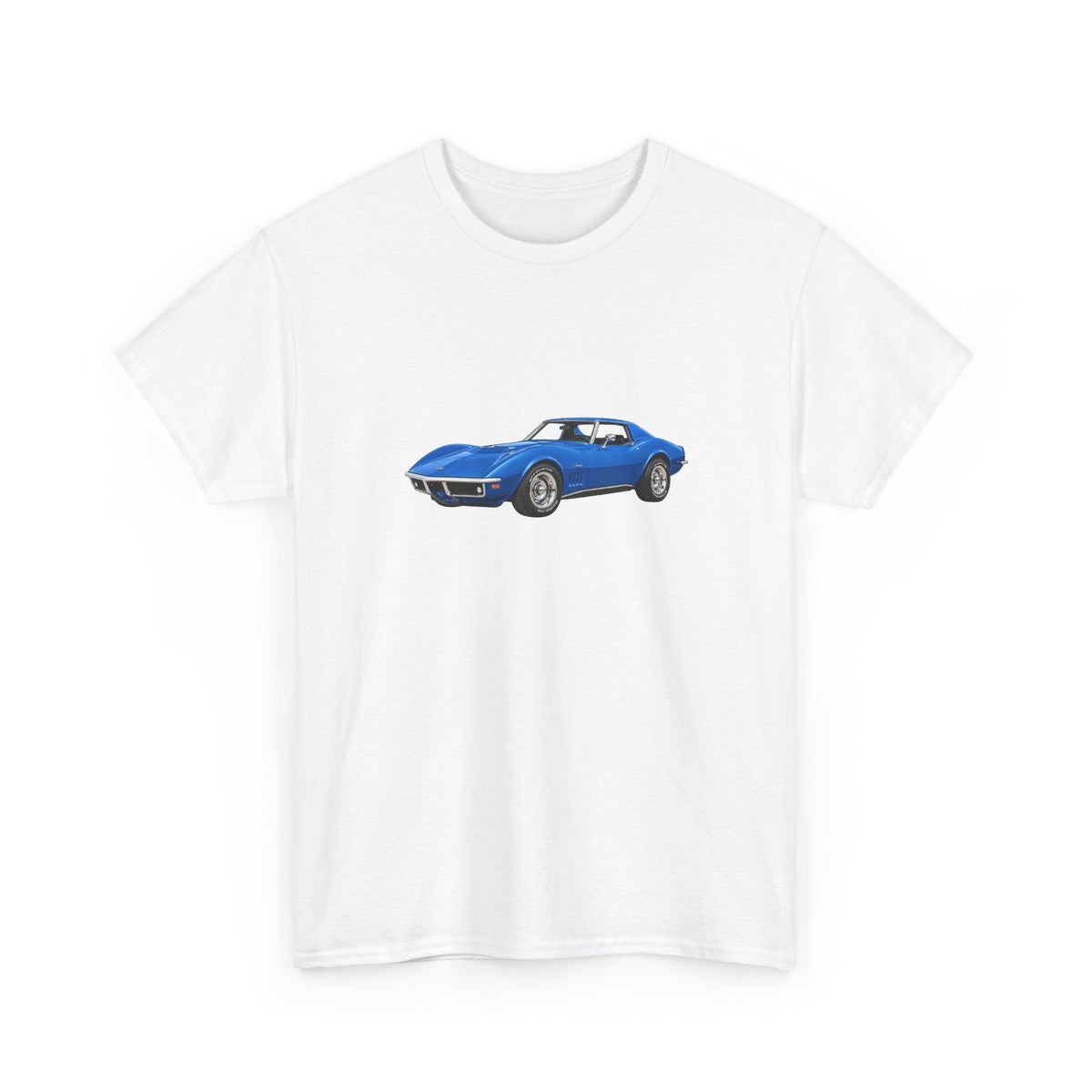 1969 Chevy Corvette Stingray LeMans Blue T-Shirt - Cars, Trucks & Cycles - Harvey Ltd
