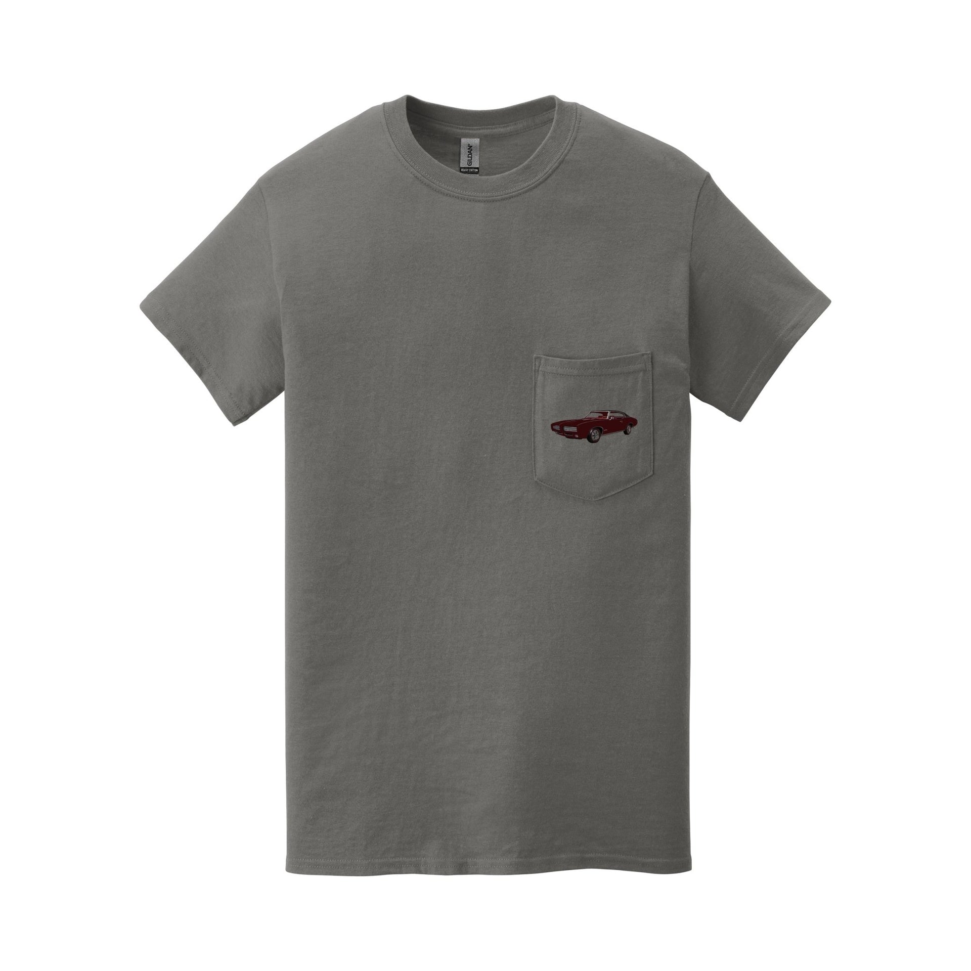 1969 GTO Muscle Car Pocket T-shirt - Cars, Trucks & Cycles - Harvey Ltd