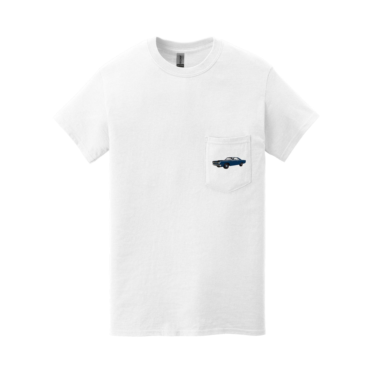 1969 Plymouth Road Runner Pocket T-shirt - Cars, Trucks & Cycles - Harvey Ltd