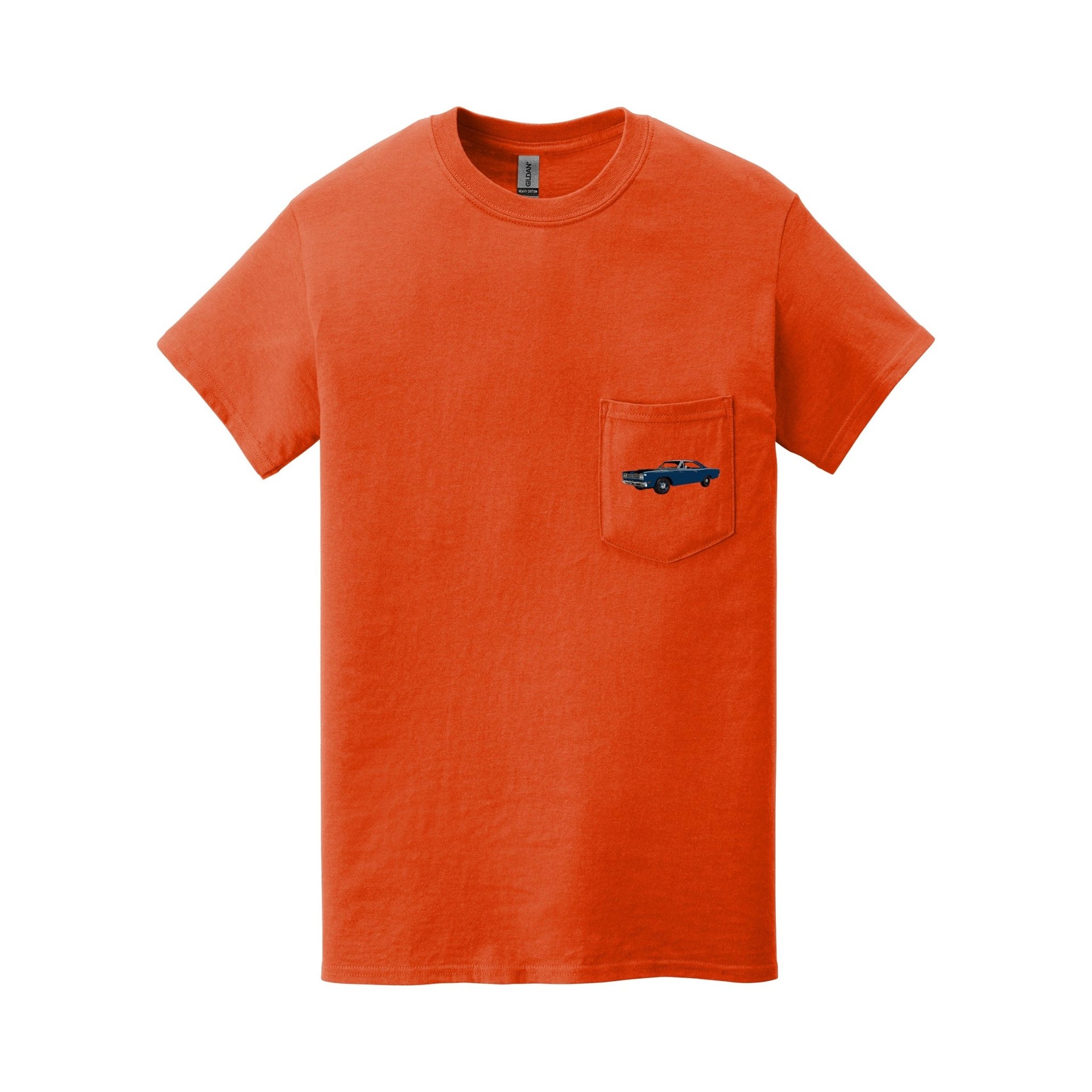 1969 Plymouth Road Runner Pocket T-shirt - Cars, Trucks & Cycles - Harvey Ltd
