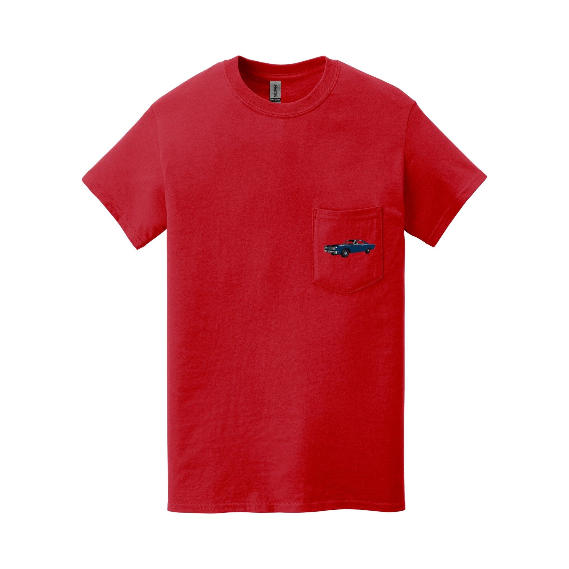 1969 Plymouth Road Runner Pocket T-shirt - Cars, Trucks & Cycles - Harvey Ltd