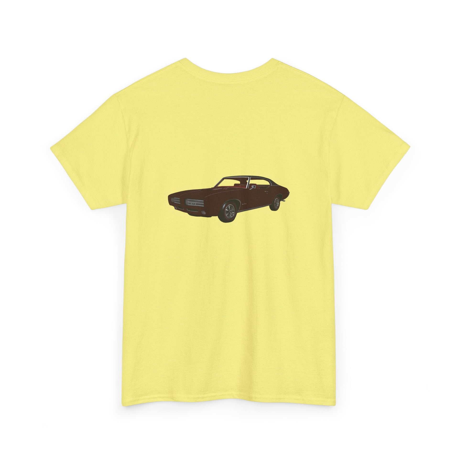 1969 Pontiac GTO 2 - sided Print T-shirt - Cars, Trucks & Cycles - Harvey Ltd