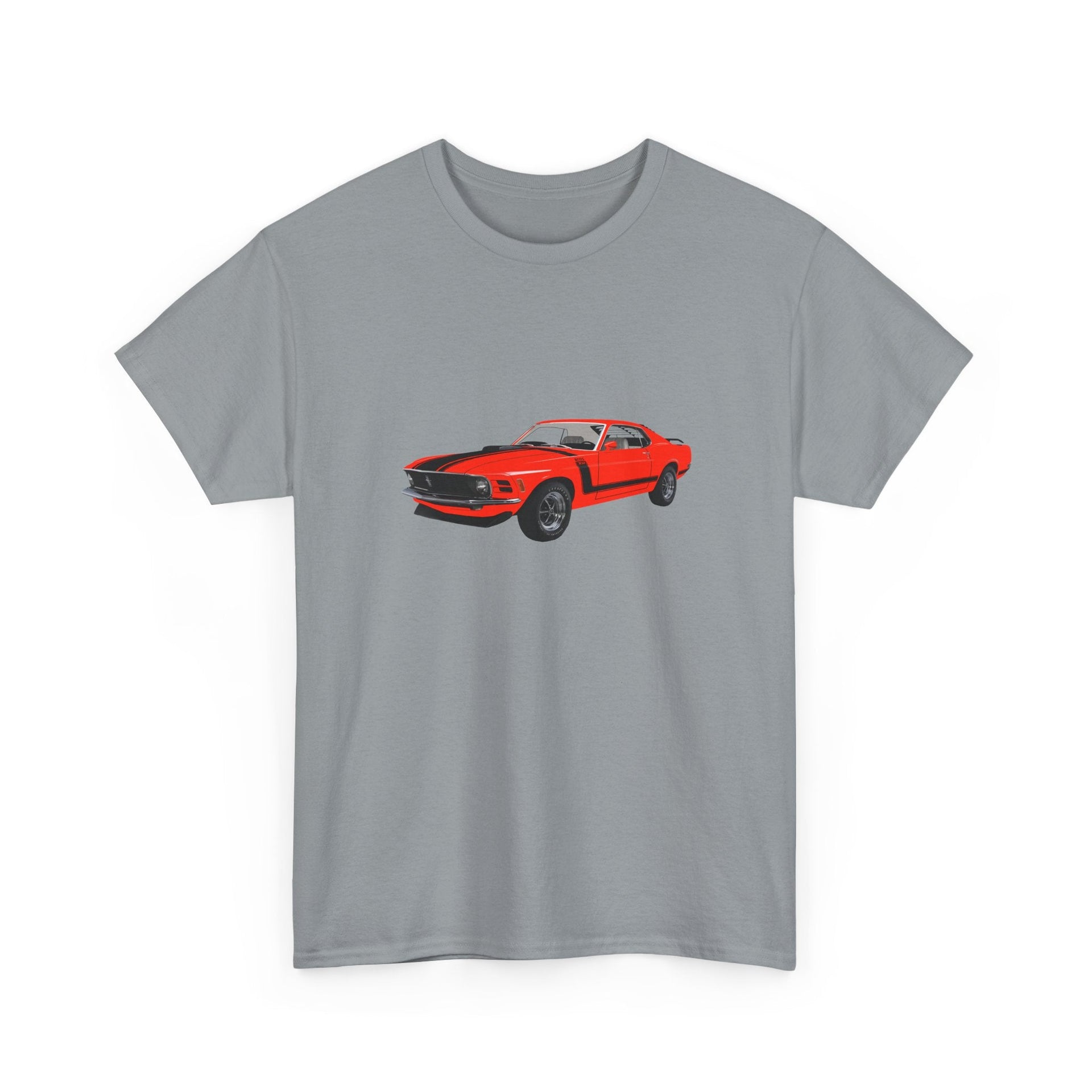 1970 Ford Mustang Boss 302 T-shirt - Cars, Trucks & Cycles - Harvey Ltd