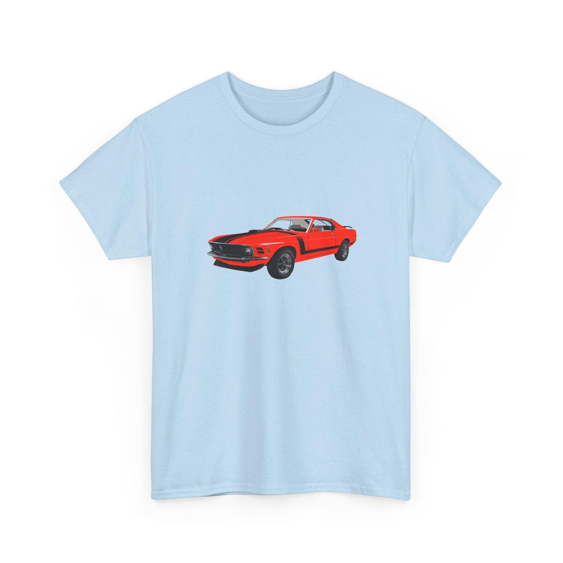 1970 Ford Mustang Boss 302 T-shirt - Cars, Trucks & Cycles - Harvey Ltd