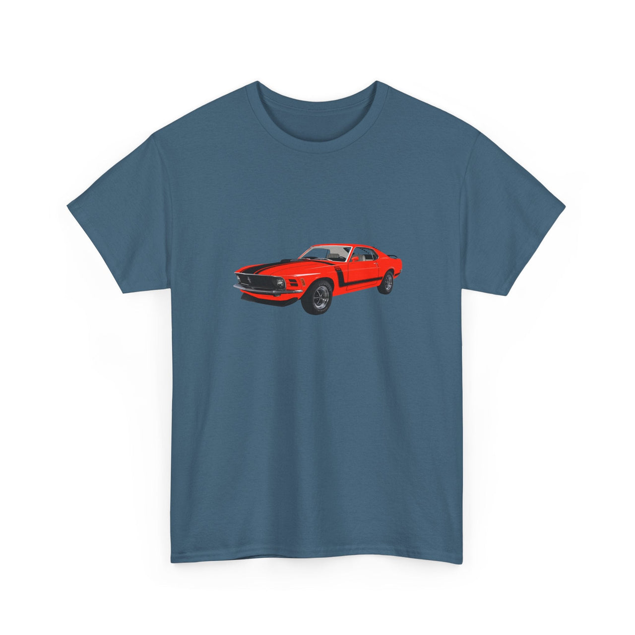 1970 Ford Mustang Boss 302 T-shirt - Cars, Trucks & Cycles - Harvey Ltd
